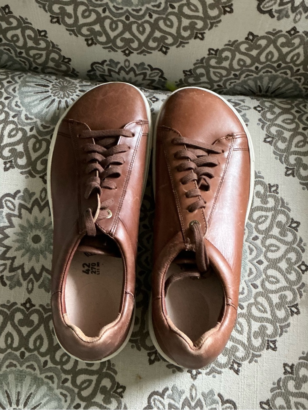 Birkenstock Brown Leather Lace Up Shoes size EU 42 - New